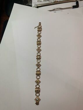 Silver gold plated bracelet